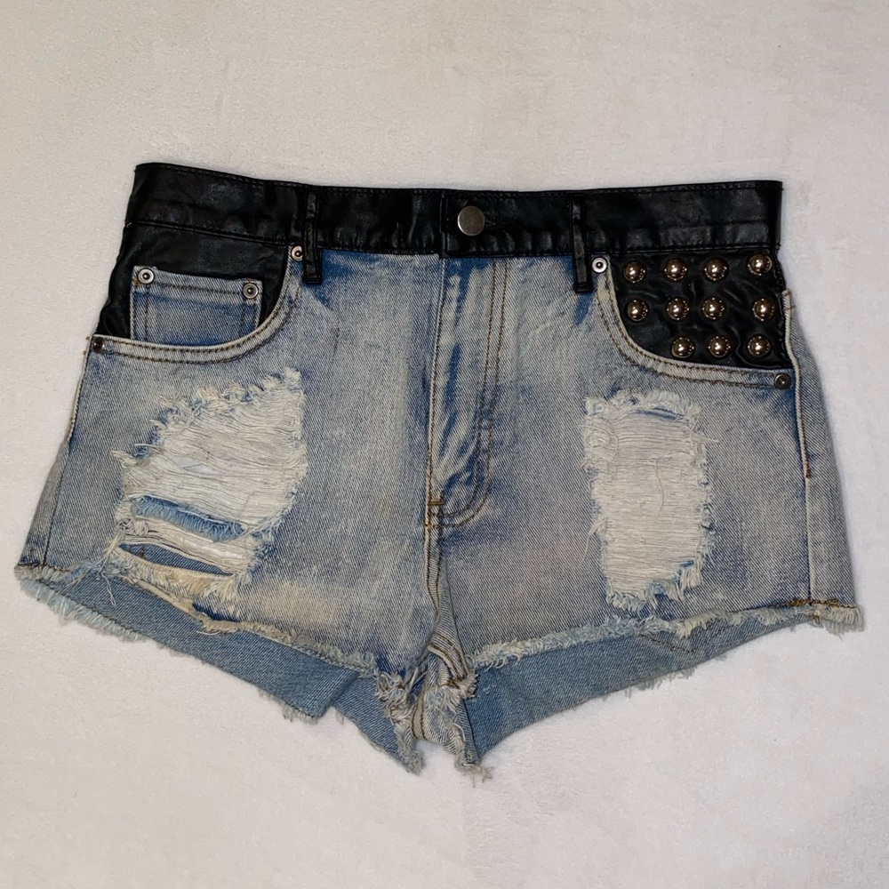 FOREVER 21 • Leather Studded Shorts